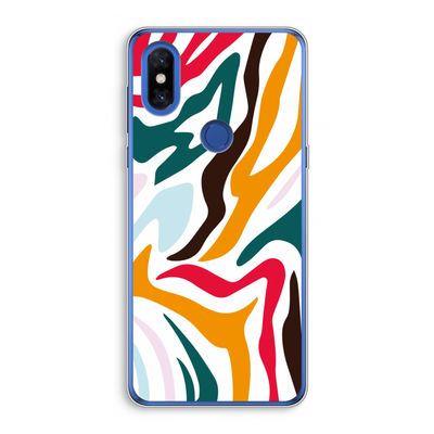 Colored Zebra: Xiaomi Mi Mix 3 Transparant Hoesje