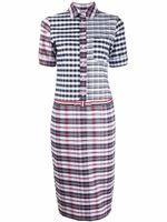 Thom Browne robe-chemise à carreaux - Bleu