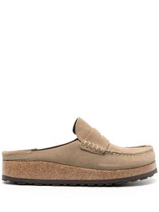 Birkenstock chaussons Naples en daim - Tons neutres