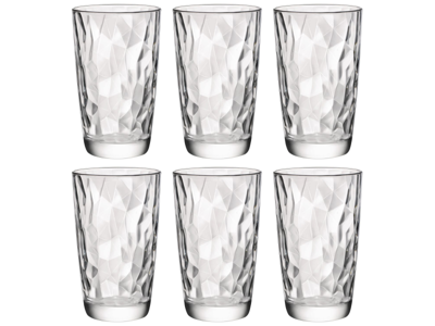 Bormioli Rocco Longdrinkglazen Diamond - Transparant - 470 ml - 6 stuks