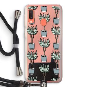 Boompje: Samsung Galaxy A20e Transparant Hoesje met koord