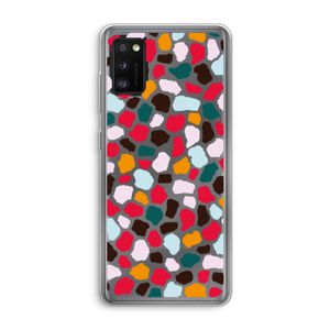 Colored Giraffe: Samsung Galaxy A41 Transparant Hoesje