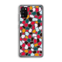 Colored Giraffe: Samsung Galaxy A41 Transparant Hoesje