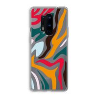 Colored Zebra: OnePlus 8 Pro Transparant Hoesje