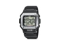 Horlogeband Casio 10309325 / G-7800-1ER / G-7800B-1 Kunststof/Plastic Zwart 16mm - thumbnail