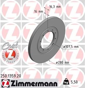 Remschijf Coat Z 250135920
