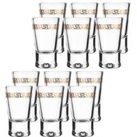 Shotglaasjes - 24x - gold collection - 25 ml - glas - borrelglazen - thumbnail