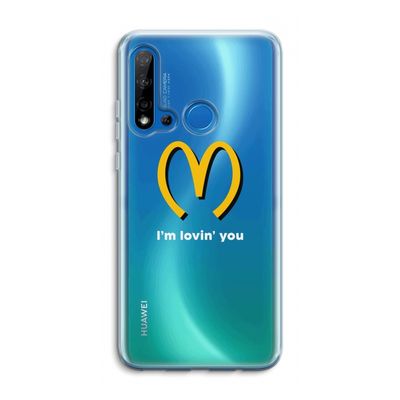 I'm lovin' you: Huawei P20 Lite (2019) Transparant Hoesje