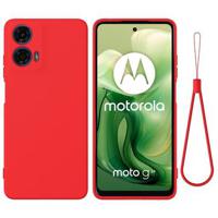 Motorola Moto G24 Power Liquid Siliconen Hoesje - Rood - thumbnail