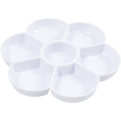 Creativ Company Palet in bloemvorm, d 17,5 cm, wit, 1 stuk