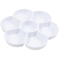 Creativ Company Palet in bloemvorm, d 17,5 cm, wit, 1 stuk