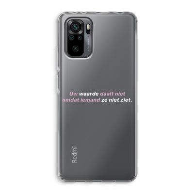 uw waarde daalt niet: Xiaomi Redmi Note 10 Pro Transparant Hoesje