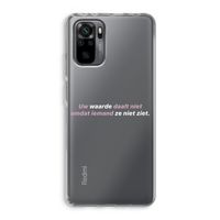 uw waarde daalt niet: Xiaomi Redmi Note 10 Pro Transparant Hoesje