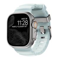 Nomad Rocky Point Band Apple Watch Ultra 46mm / 49mm Icy Blue Glow Connector Black