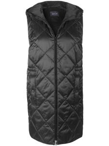 Lange bodywarmer capuchon Van BASLER blauw