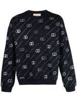 Gucci sweat rayé à logo GG - Bleu