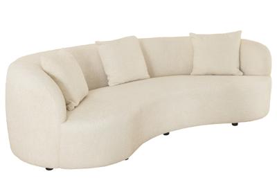 Bank ATELIER 230cm 3-zits bouclé beige - 46546
