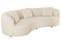 Bank ATELIER 230cm 3-zits bouclé beige - 46546
