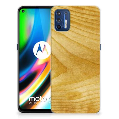 Motorola Moto G9 Plus | Bumper Hoesje | Licht Hout