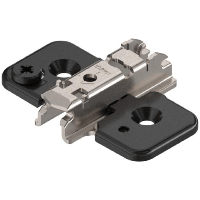 Kruismontage Plaat 3mm 3d Verstelbaar, ONS Zwart