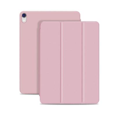 Horizontale Flip ultradunne dubbelzijdige clip magnetische PU lederen case voor iPad Pro 12 9 inch (2018) met drie-opvouwbare houder & slaap/Wake-up