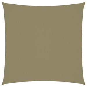 Zonnescherm vierkant 4x4 m oxford stof beige