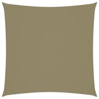 Zonnescherm vierkant 4x4 m oxford stof beige