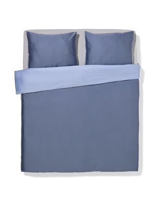 HEMA Dekbedovertrek 240x200/220cm Satijn Blauw (lichtblauw)