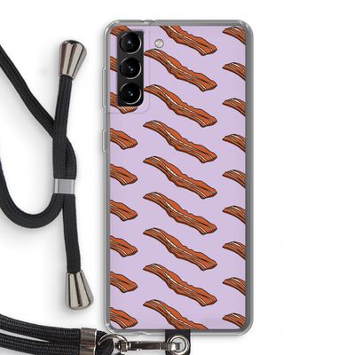 Bacon to my eggs #2: Samsung Galaxy S21 Plus Transparant Hoesje met koord