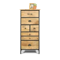 Ladekastje (7 laden) Clint - Zwart - thumbnail