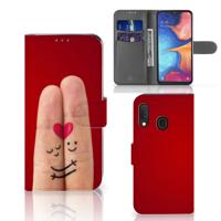 Samsung Galaxy A20e | Wallet Case | met Pasjes | Liefde - Origineel Romantisch Cadeau