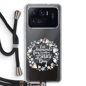 Diamonds: Xiaomi Mi 11 Ultra Transparant Hoesje met koord