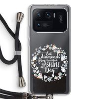 Diamonds: Xiaomi Mi 11 Ultra Transparant Hoesje met koord