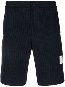 Thom Browne short en seersucker - Bleu