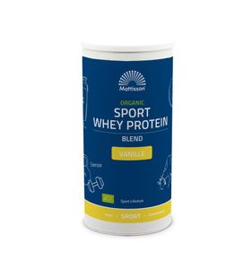 Organic sport whey protein blend vanille