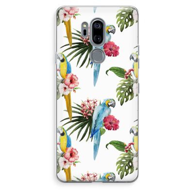 Kleurrijke papegaaien: LG G7 Thinq Transparant Hoesje