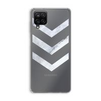 Marmeren pijlen: Samsung Galaxy A12 Transparant Hoesje