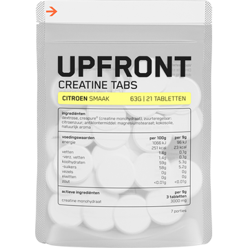Upfront Creatine Tabletten Citroen 63g bij Jumbo