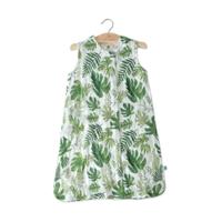 Little Unicorn Cotton Muslin slaapzak Tropical Leaf-M
