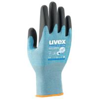 Uvex 6008410 beschermende handschoen Werkplaatshandschoenen Zwart, Blauw Koolstof, Elastaan, Polyamide