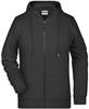 James & Nicholson JN8025 Ladies´ Zip-Hoody - /Black - XS