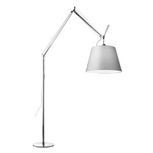 Artemide Tolomeo Mega Terra booglamp LED 3000K toetsdimmer alu grijs