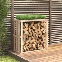 VidaXL Houtblokhouder 108x52x106 cm massief grenenhout