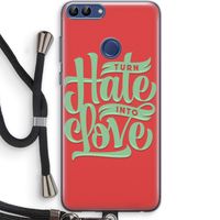 Turn hate into love: Huawei P Smart (2018) Transparant Hoesje met koord