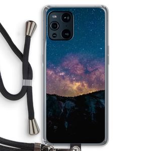 Travel to space: Oppo Find X3 Pro Transparant Hoesje met koord