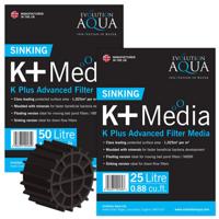 Evolution Aqua Evolution Aqua K+ (plus) Filter Media zwart 25 ltr zinkend
