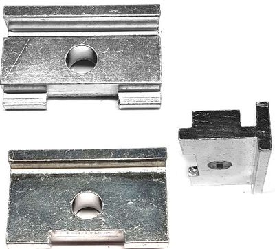 Bls standaard adapterplaat aluminium smal - breed
