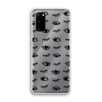 Eye pattern #2: Samsung Galaxy S20 Transparant Hoesje