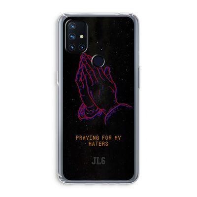 Praying For My Haters: OnePlus Nord N10 5G Transparant Hoesje
