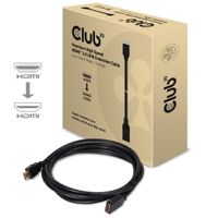 club3D CAC-1321 HDMI-kabel HDMI Verlengkabel HDMI-A-stekker, HDMI-A-bus 3.00 m Zwart 4K UHD - thumbnail